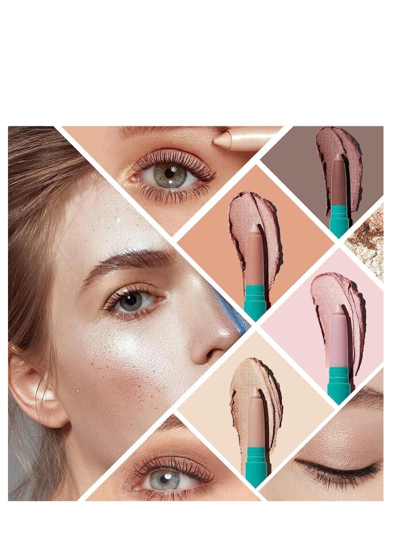 Eyeshadow Stick, Eye Brightener Stick, Shadow Pencil Makeup, Brightener Highlighter Eyeliner Crayon Make up (Mauve Taupe Shimmer)