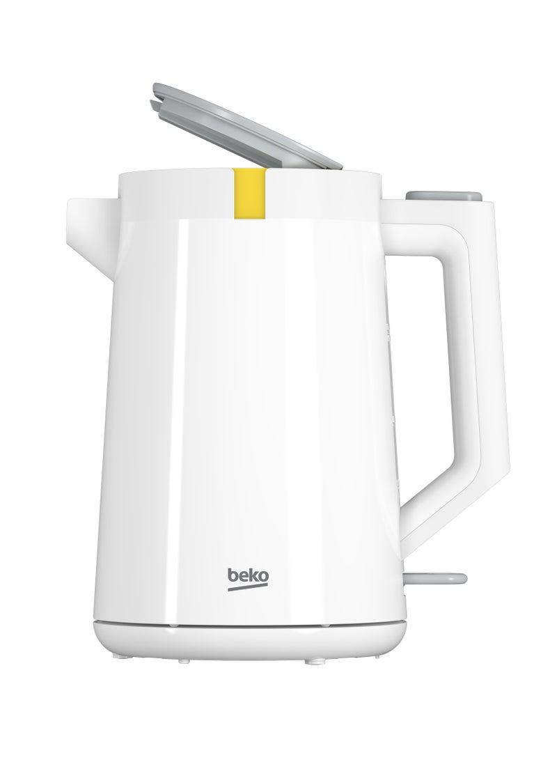Electric Kettle, LED warning, Heat storage function, Dry-boil Protection, 360 degree rotating base, Wireless use, Auto Shut-off 1.7 L 2200 W WKM4215W White