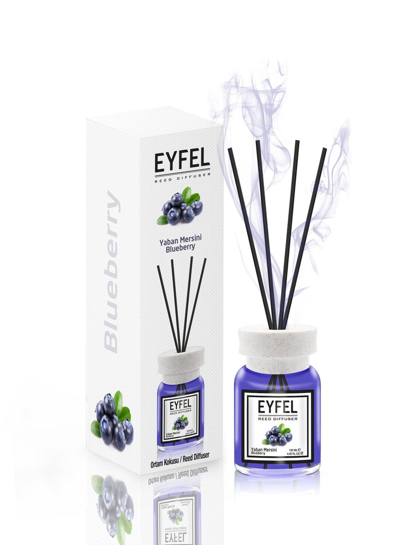 Eyfel Reed Diffuser - Blueberry Fragrance 120 ml - 2 pcs pack