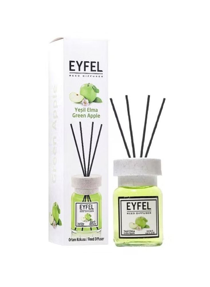 Eyfel Reed Diffuser - Green Apple Fragrance 120 ml - 2 pcs pack