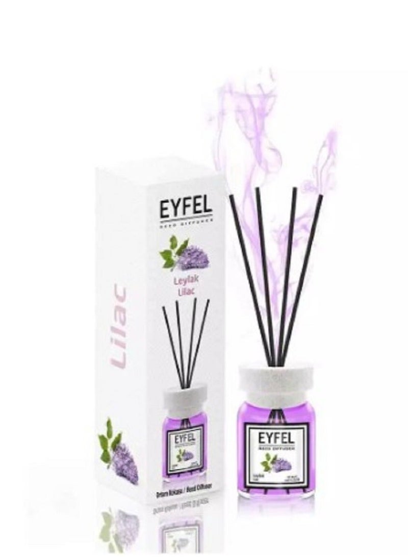 Eyfel Reed Diffuser - Lilac Fragrance 120 ml - 2 pcs pack