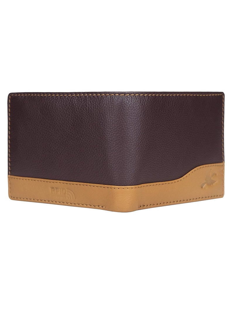 Men's Buttler Leather RFID Blocking Wallet, Brown, Casual