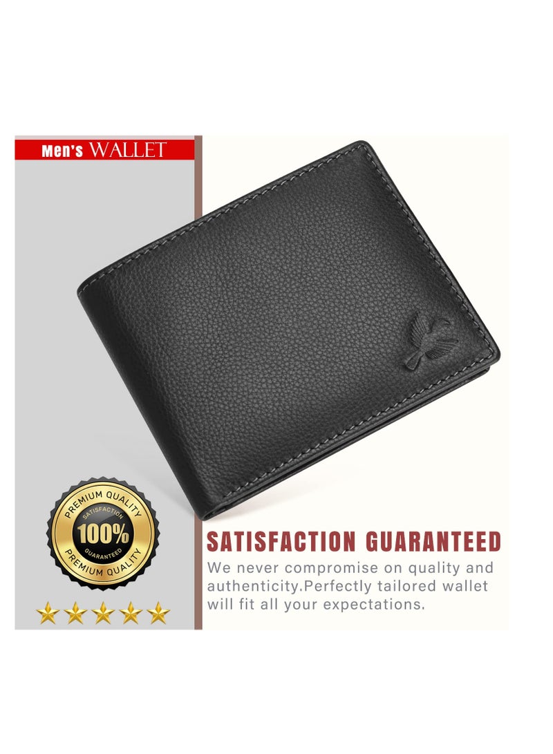 Leather Maddison Black Rfid Blocking Wallet for Men's | Wallets Men's