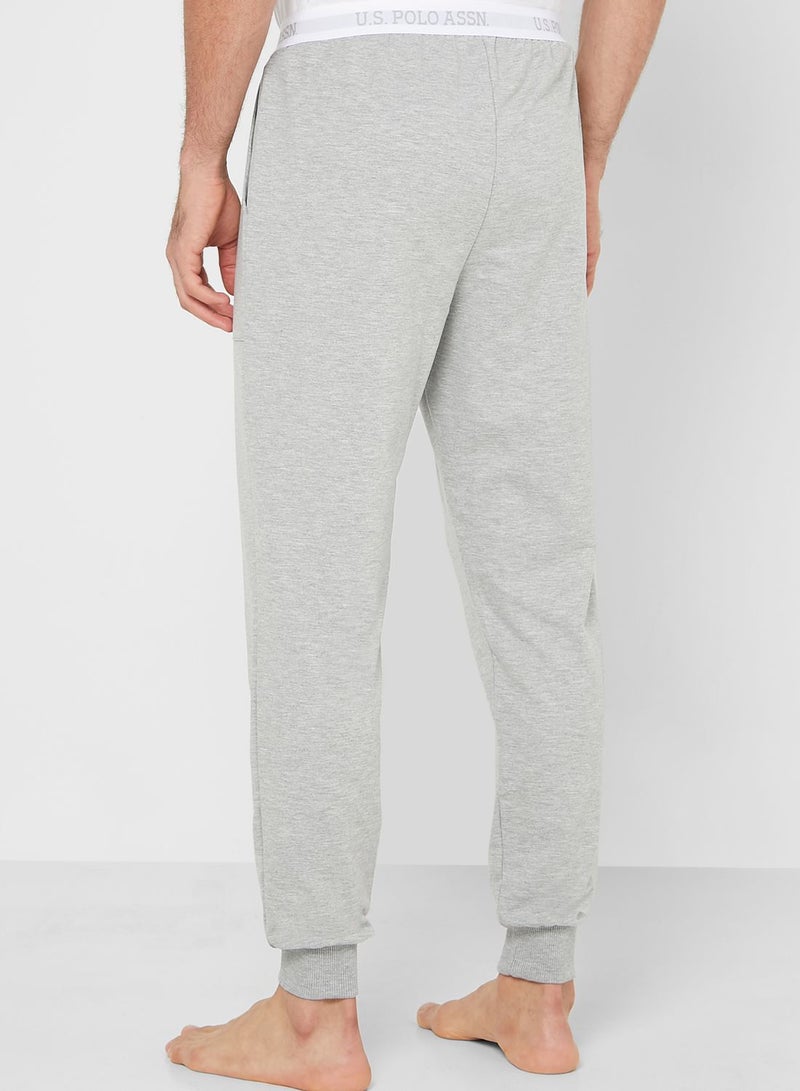 Logo Band Joggers Grey