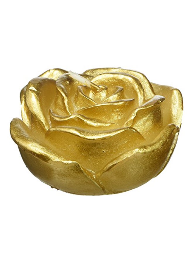 12-Piece Folding Candle Set Metallic Gold Rose