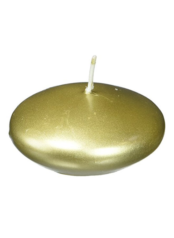 12-Piece Floating Candle Set Metallic Gold