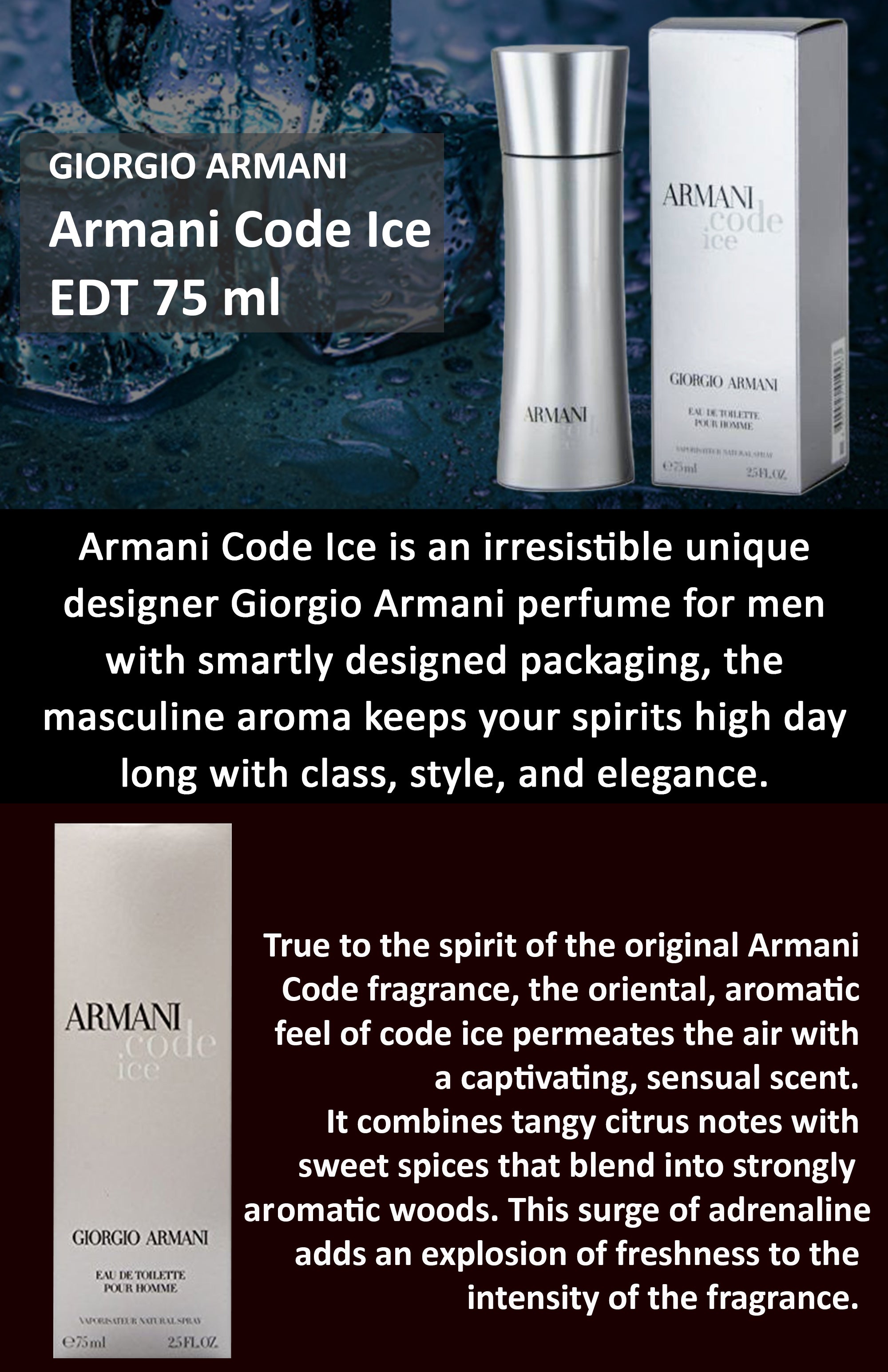 Armani Code Ice EDT 75ml