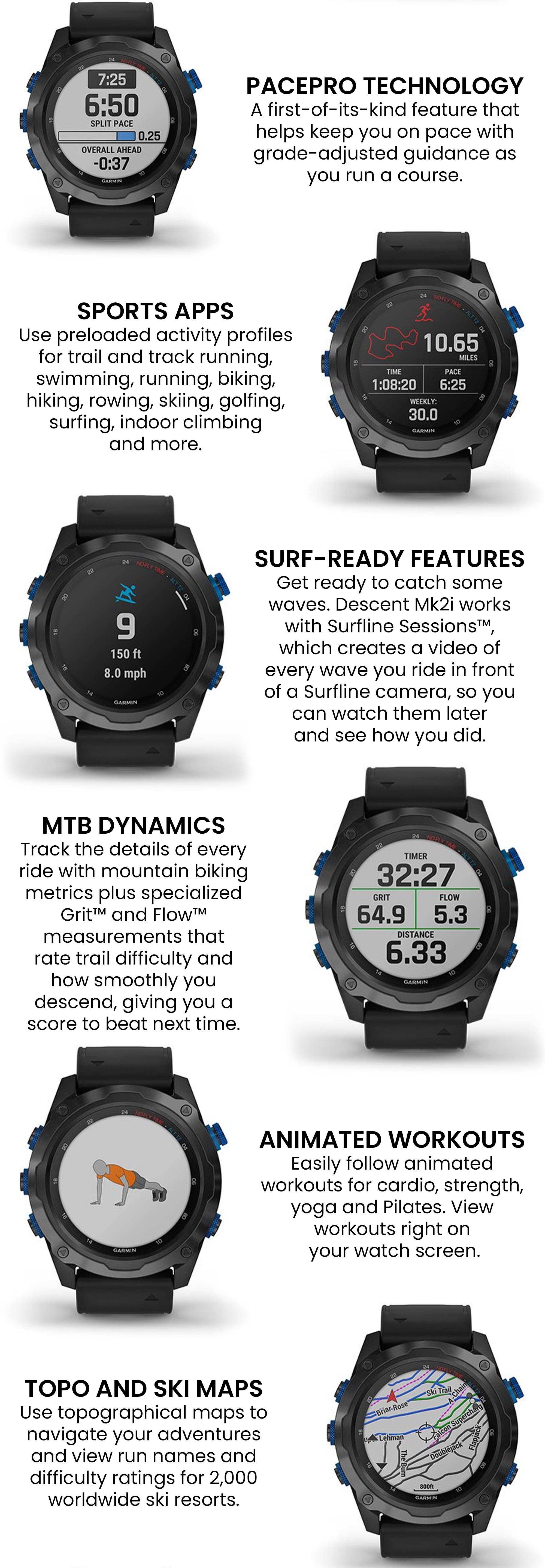 Descent Mk2i Smartwatch With Band Black