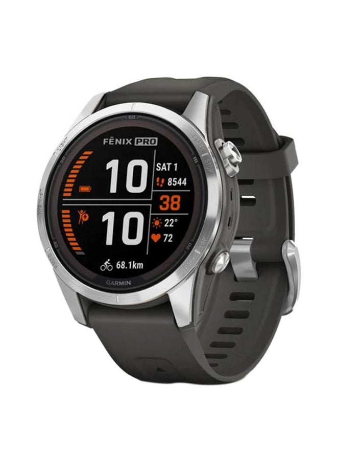 Fenix 7S Pro - Solar Edition Silver Stainless Steel with Graphite Band