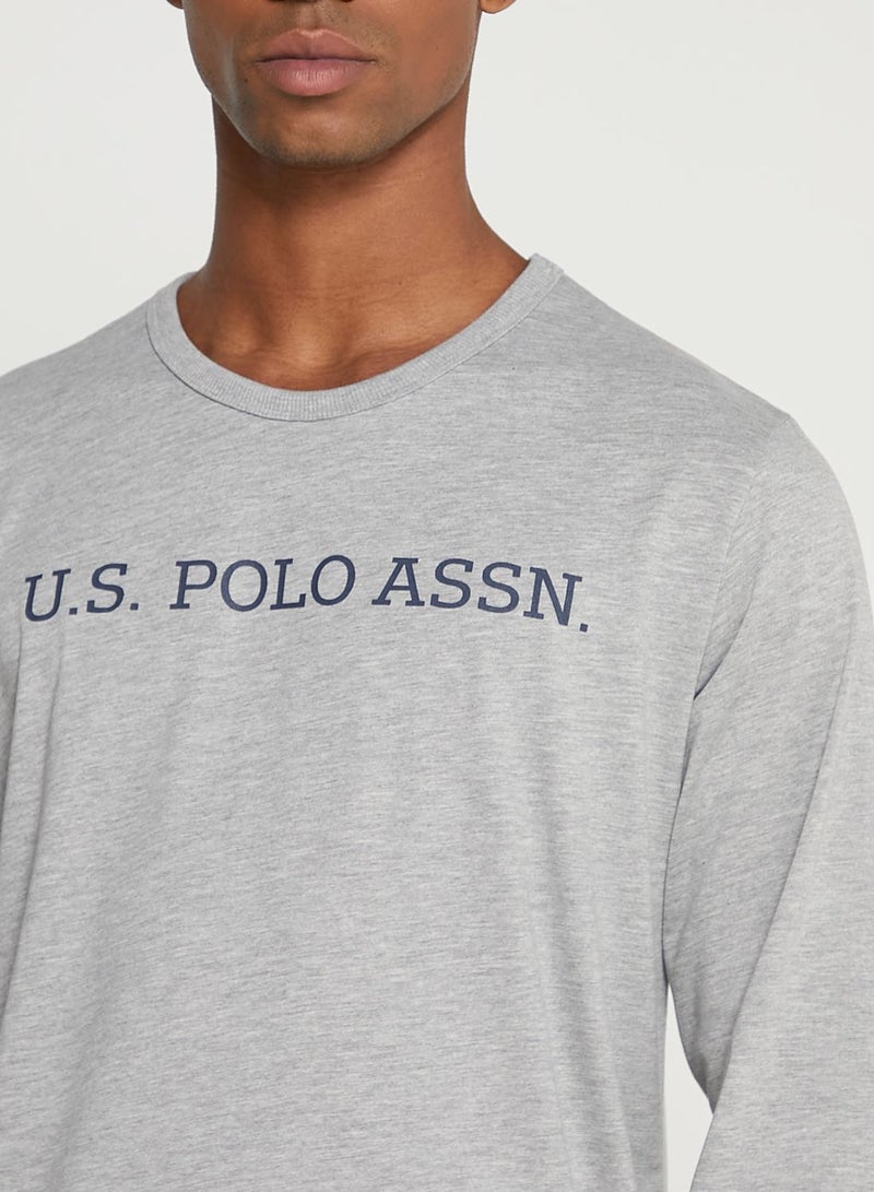 Crew Neck T-Shirt Grey