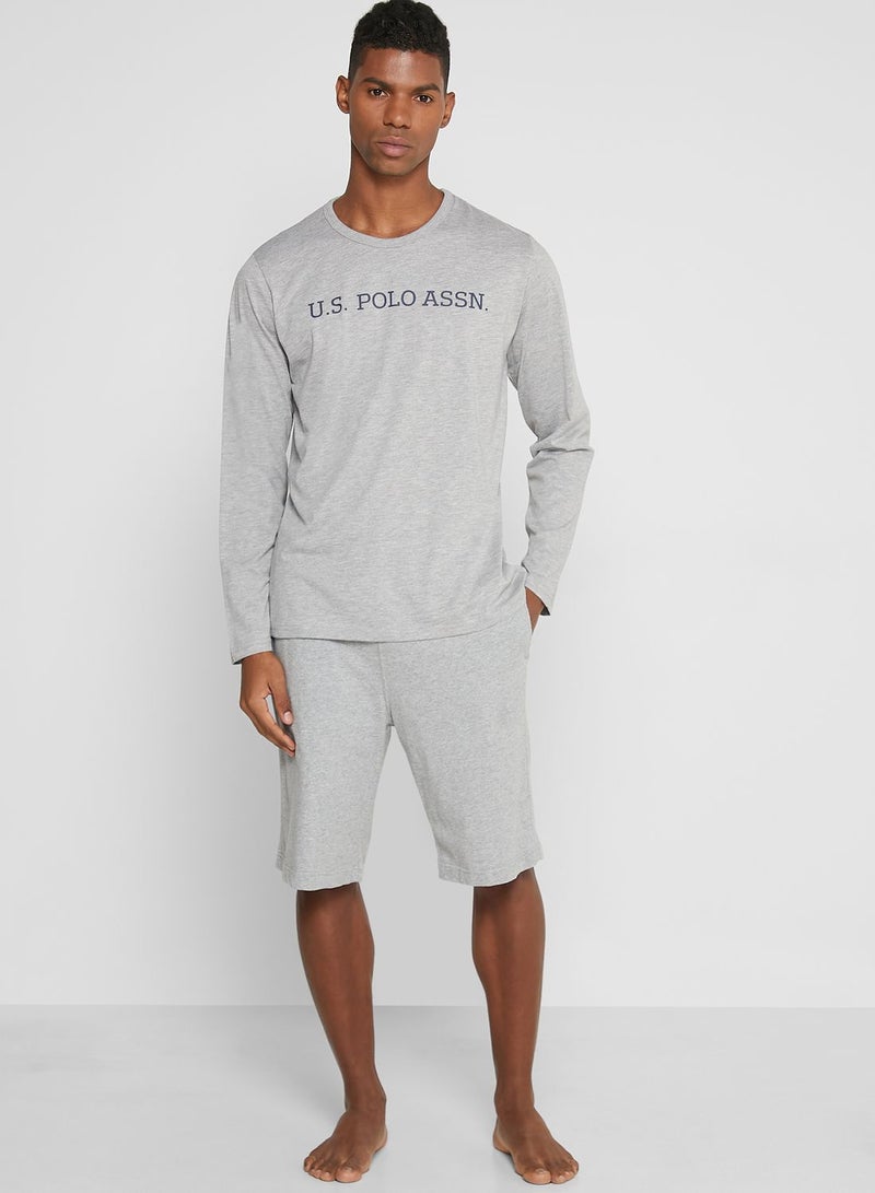 Crew Neck T-Shirt Grey