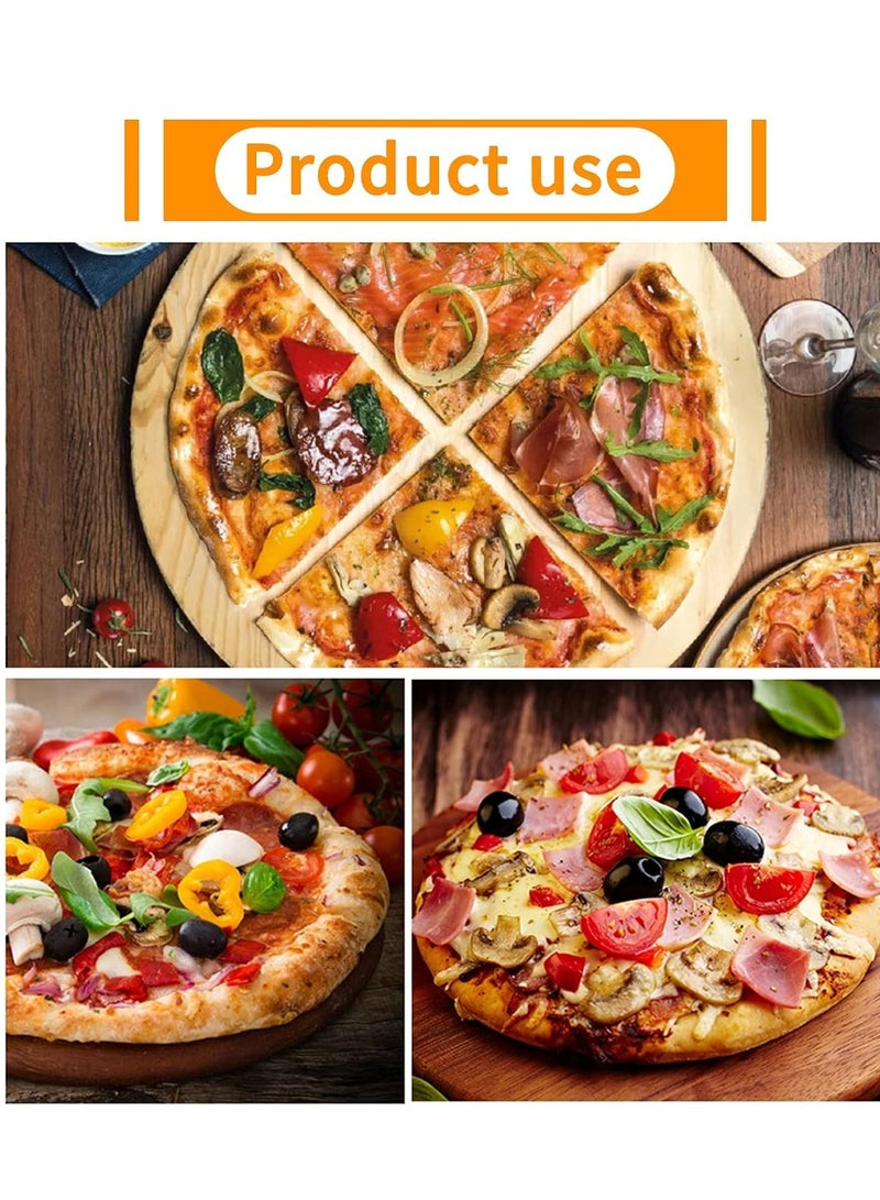 Pizza Peel 12 Inch with Cutter - Aluminium Metal Paddle, Wooden Handle Spatula for Oven, Pastry, Baking Homemade Pizza, Paddle Pan Bread Pies & Cookies Cake