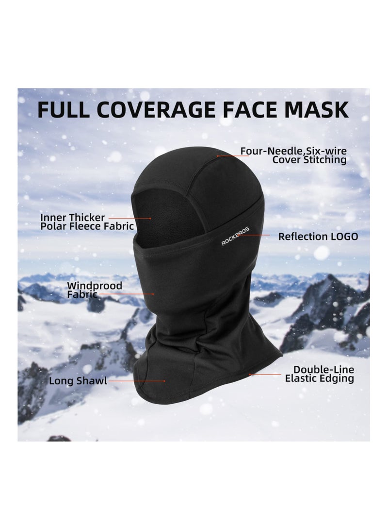 Ski Mask Balaclava, Cold Weather Scarf, Full Face Mask Cover, Windproof Thermal Winter Neck Warmer Hood for Cycling Hikingskiing, Snowboarding, Motorcycling, Cycling, Riding for Men Women