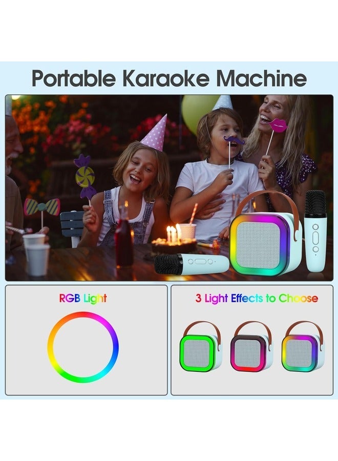 MYK Kids Karaoke Machine, Portable Bluetooth Speaker with 1 Wireless Microphone, Music Player for 4, 5, 6, 7, 8, 9, 10 +Year Old (Blue)