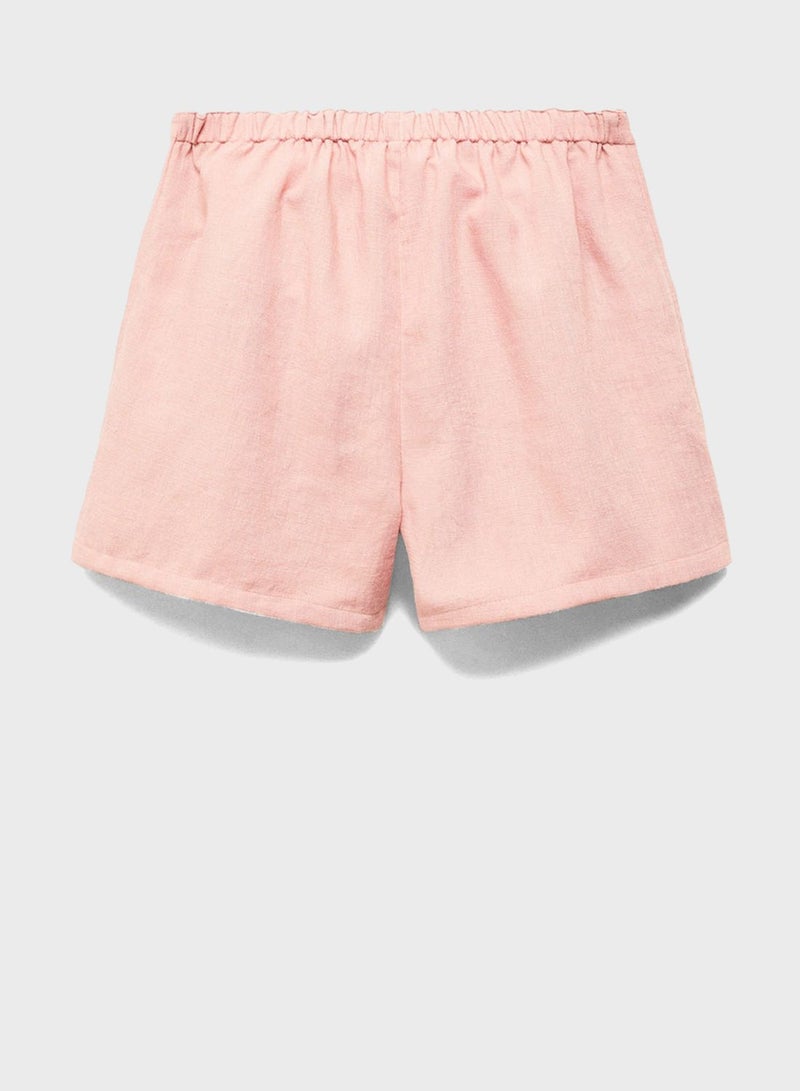 Kids Pleated Shorts