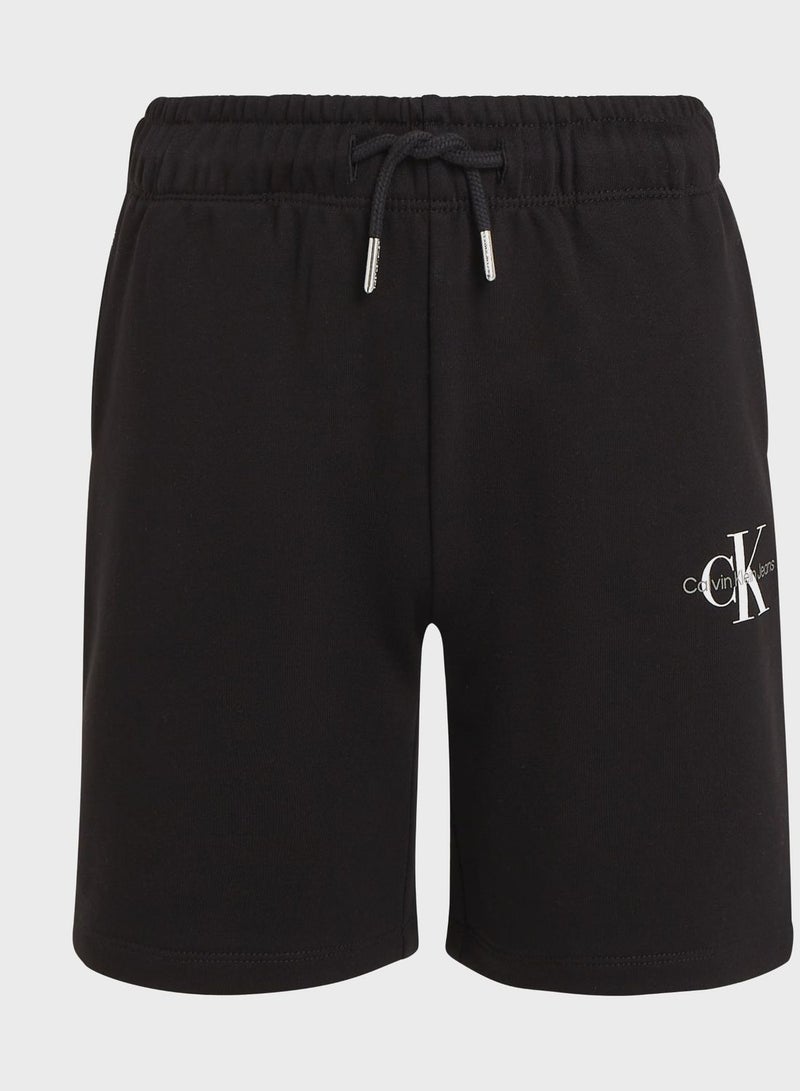 Kids Monogram Shorts