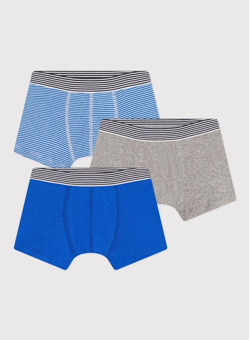 Kids 3 Pack Assorted Boxers