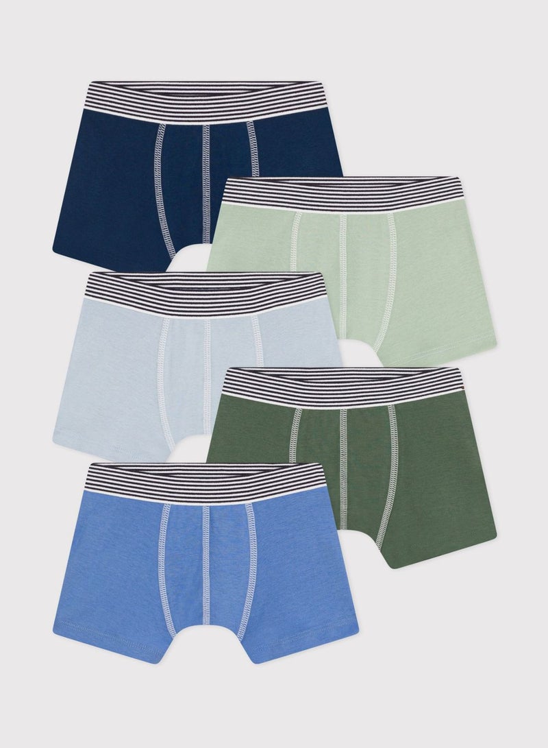 Kids 5 Pack Assorted Boxers