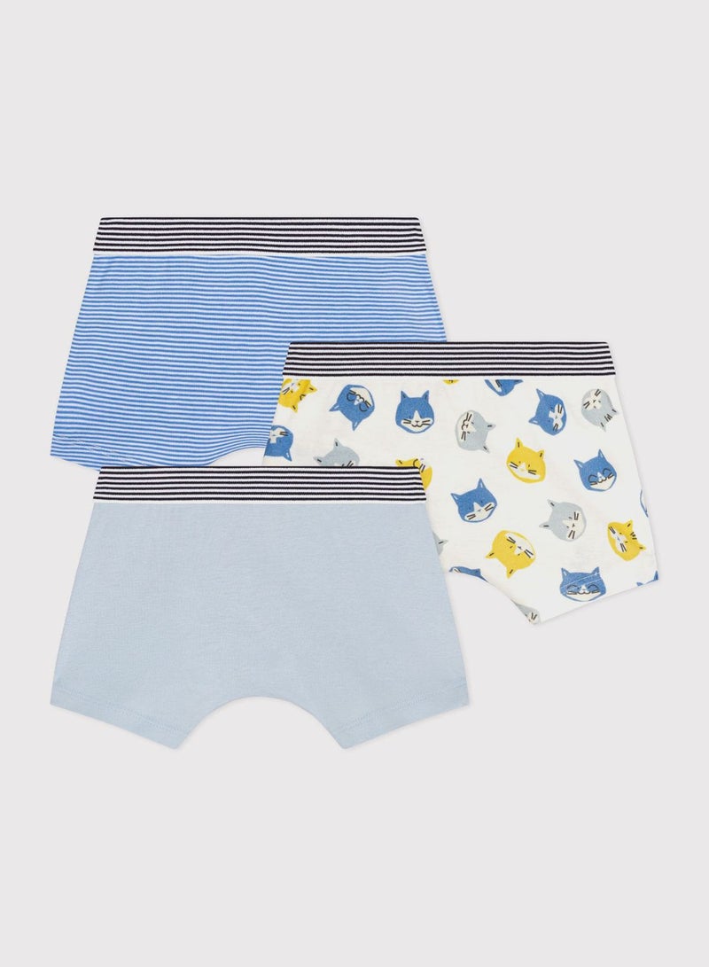 Kids 3 Pack Assorted Trunks