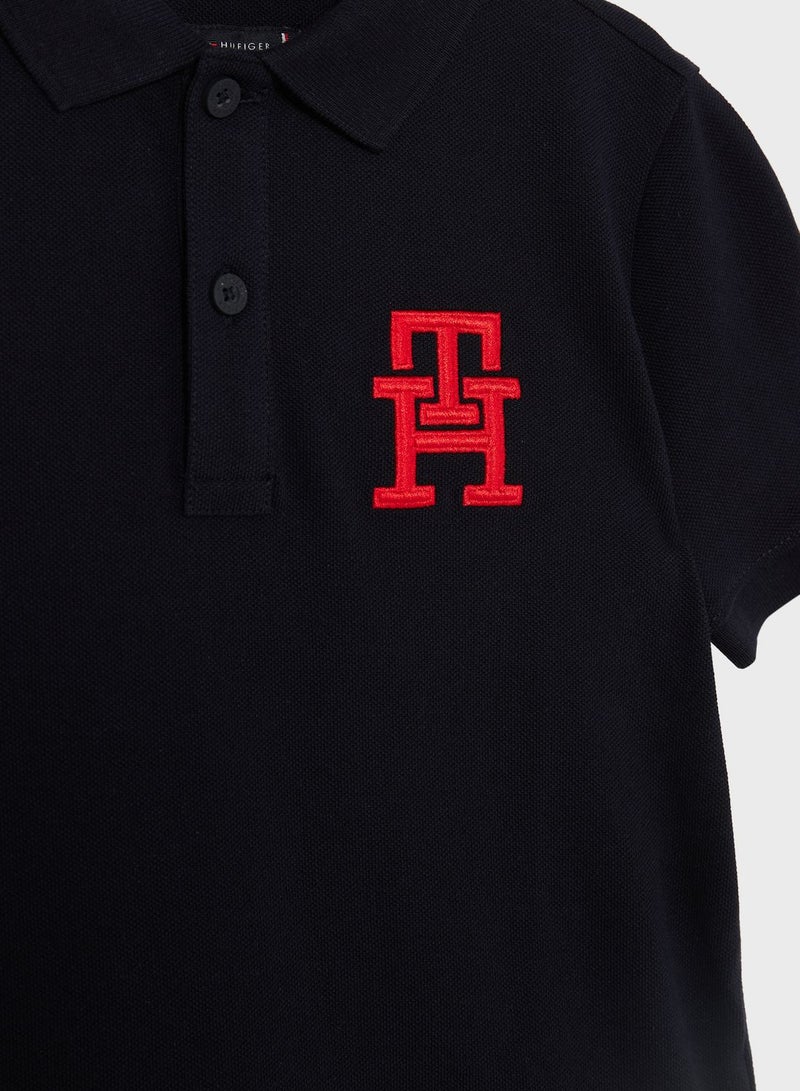 Youth Monogram Polo