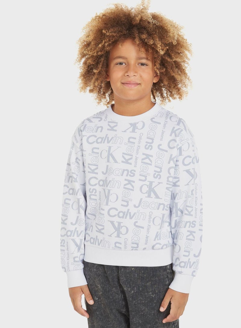 Kids All Over Print Sweatshirt