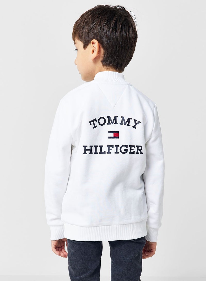 Kids Logo Zip Through Sweatshirt