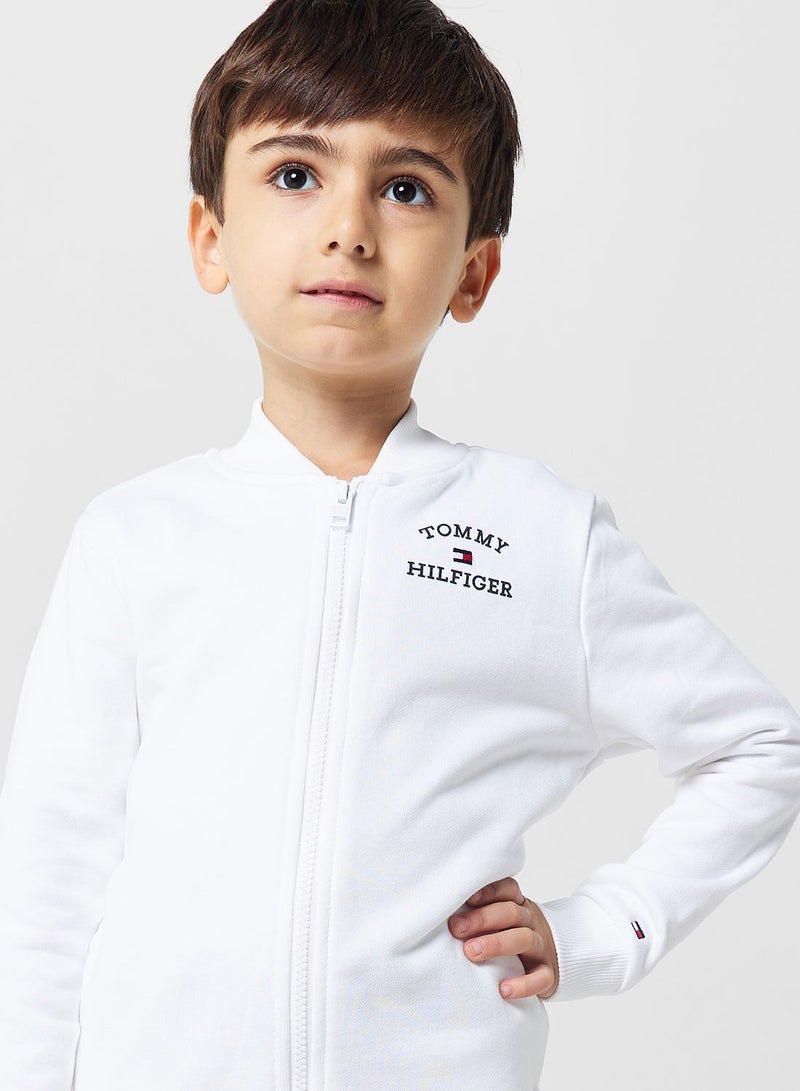 Kids Logo Zip Through Sweatshirt