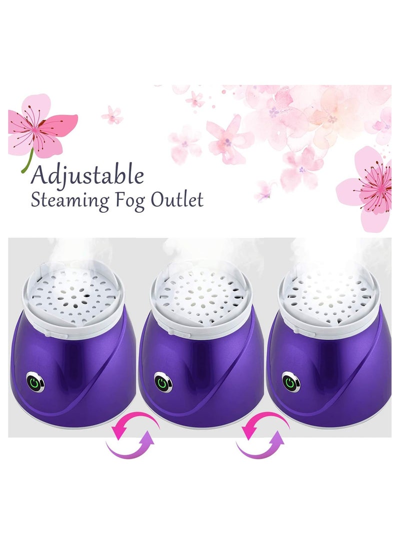 Facial Steamer, Silicone Facial Steamer, Warm Mist Moisturizing Sinuses Face Steam, Home Sauna Spa Humidifier Sprayer, Cleaning Pores Blackheads, BPA Free Steaming Skincare, Removes Dirt, Oil Makeup