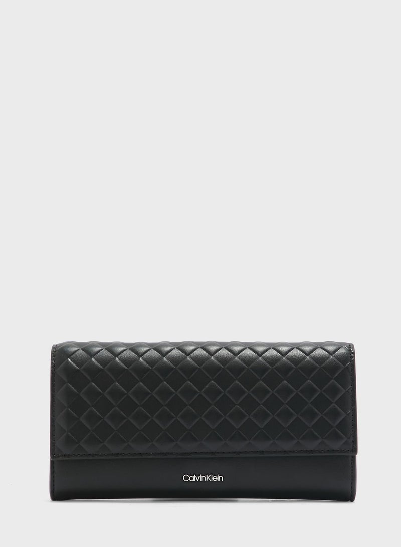 Quilted Large Trifold Wallet