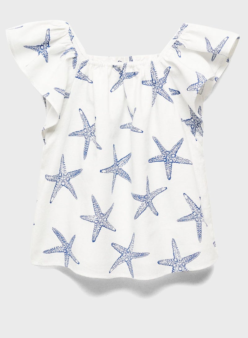 Kids Star Printed Top