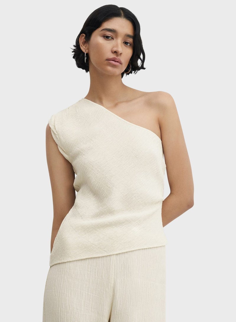 One-Shoulder Knitted Top