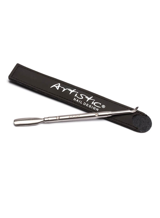 Signature Crystal Nail Pusher Silver