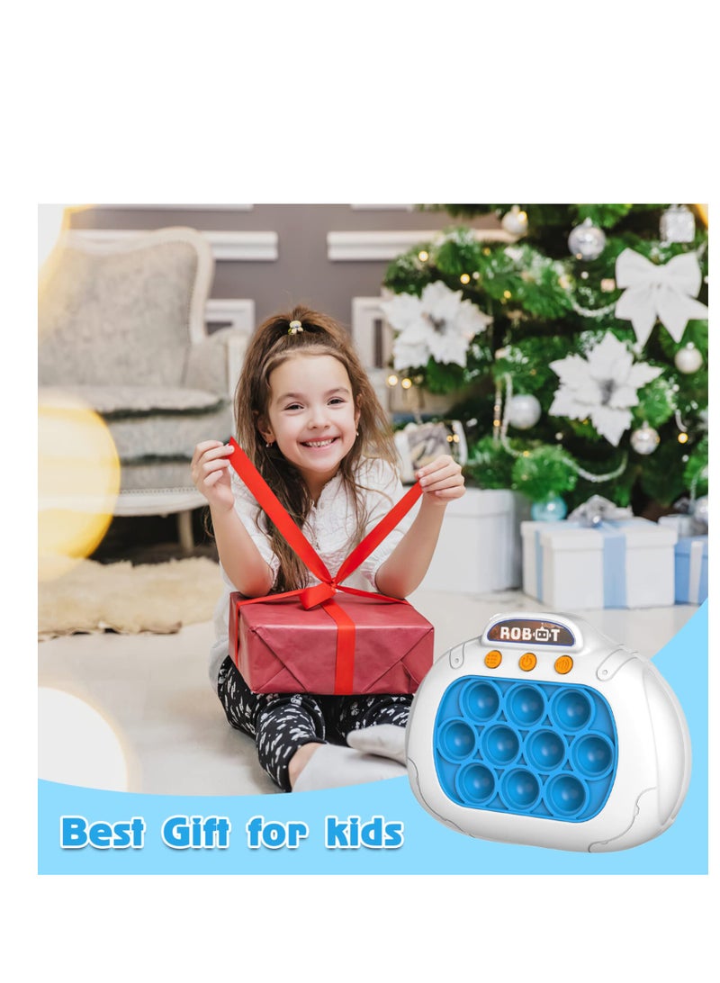 Light Up Pattern Popping Games, Breakthrough Puzzle Game Machine,Push Bubble Sensory Toy With Voice, Montessori Toys for Kids, Silicone Squeeze Stress Relief Educational Game