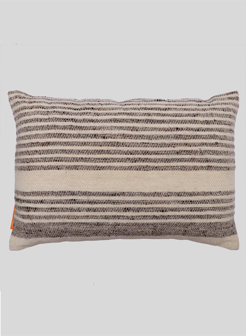Alba Stripe 1 Lumbar Throw Cover Extra Comfort Rectangular Pillow Case For Couch Sofa Bed Living Room 40X60 Cm