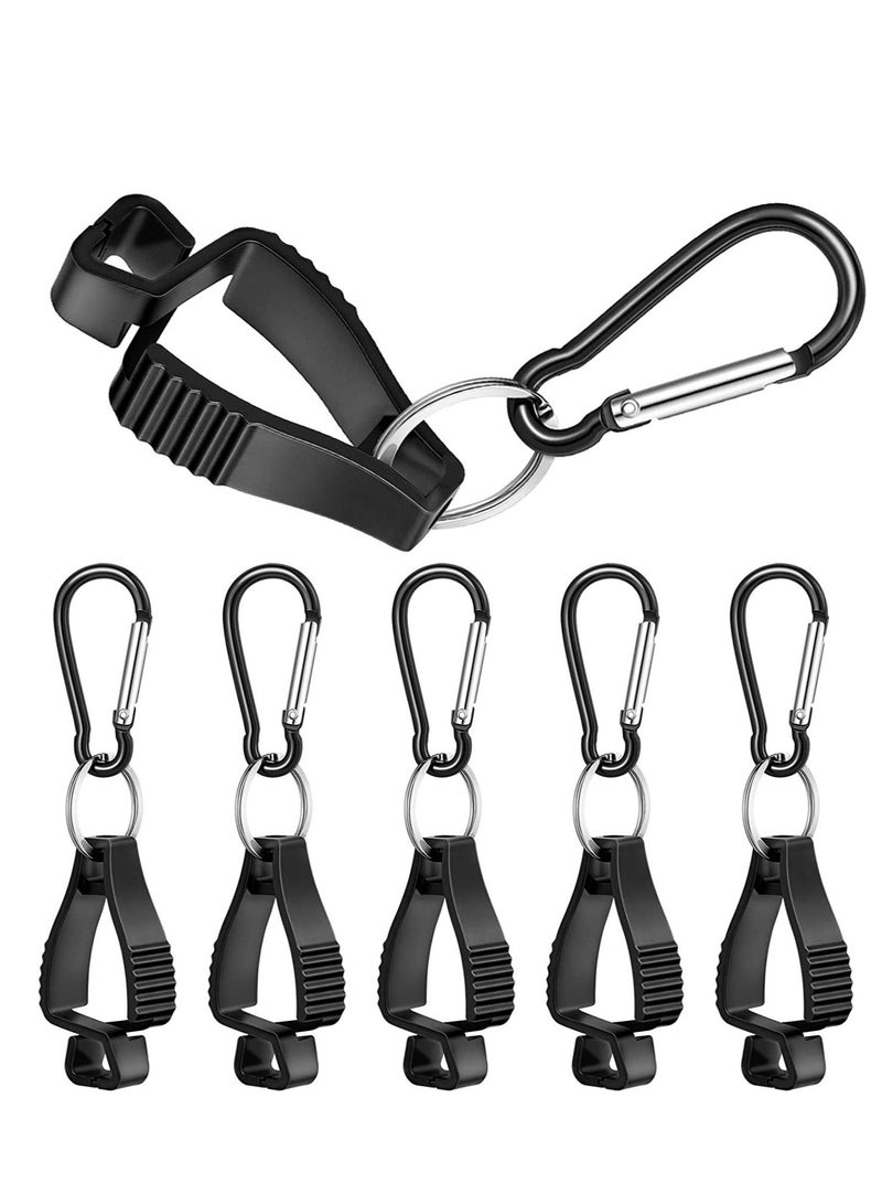 6 Pack Glove Clips for Work Glove Holders,Glove Belt Clip With Metal Carabiners,Easy to Wear Glove Clip, Tools, & Towel Holder, Ideal for Men Safety Construction Worker Guard Labor