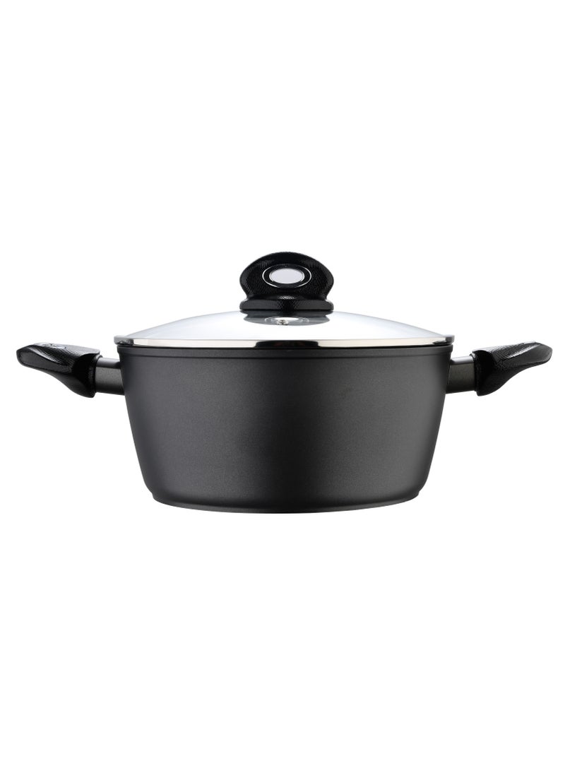 Orion Forged Aluminium Induction Bottom Non-stick Casserole With Lid 30cm