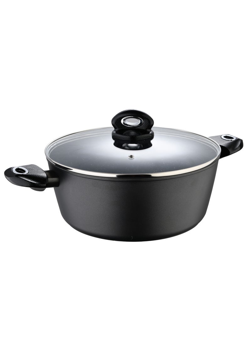 Orion Forged Aluminium Induction Bottom Non-stick Casserole With Lid 30cm