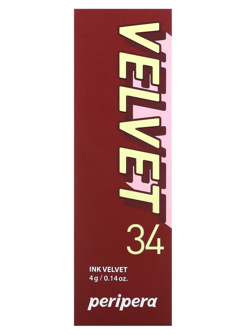 Ink Velvet Lip Tint 34 Smoky Red 0.14 oz 4 g