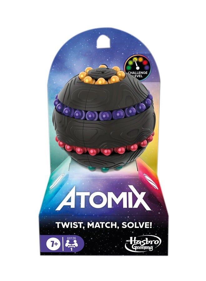 Hasbro Atomix Game For Kids Teens And Adults Brainteaser Puzzle Sphere Ball And Fidget Toy Ages 7+ 1 Player Travel Games