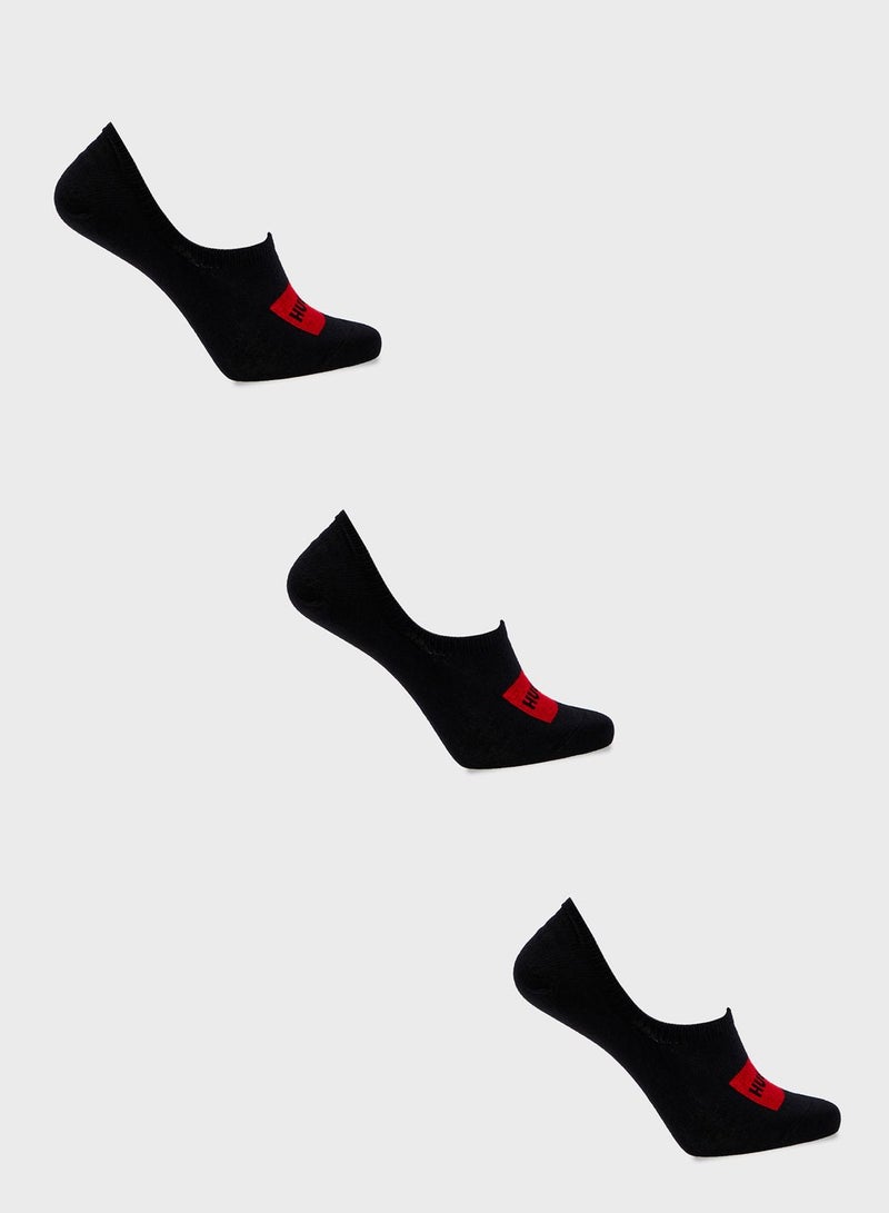 3 Pack Logo Socks
