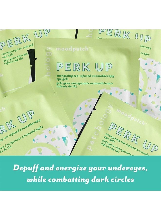 Perk Up Hydrating Under Eye Masks with Green Tea - Under Eye Patches For Dark Circles and Puffy Eyes Care, Treatment & Moisturizer - Eye Bags, Puffiness & Wrinkles Reducer (5 Pairs)