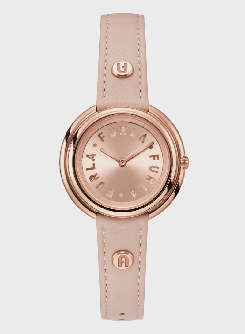 Furla Leather Strap Analog Watch