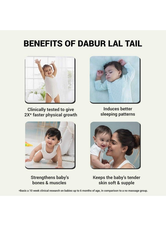 Lal Tail Ayurvedic Baby Oil Clinically Tested 2X Faster Physical Growth 200 Ml