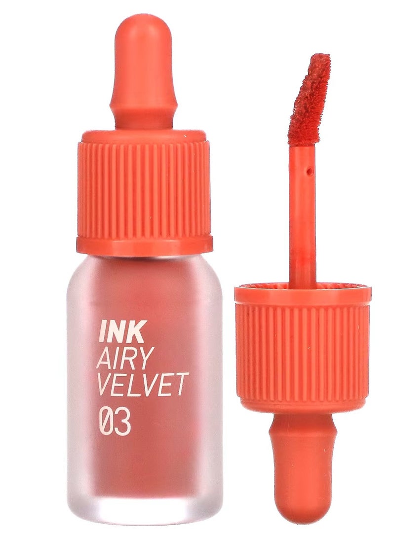 Ink Airy Velvet Lip Tint 03 Cartoon Coral 0.14 oz 4 g