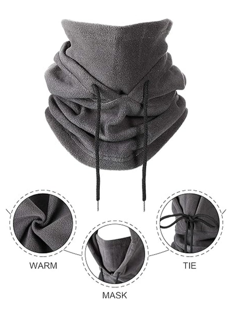 Thermal Fleece Hats - 2-Pack Perfect for Riding, Skiing, and Sports. Stay Warm and Stylish with this Heavyweight Winter Fleece Balaclava and Neck Wrap Combo. One Size Fits All