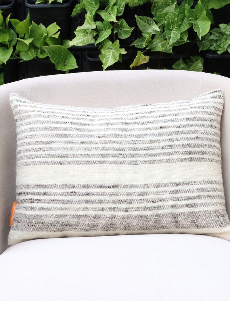 Alba Stripe 2 Lumbar Throw Cover Rectangle Indoor Decorative Pillow Case Home & Hotel Decorative Collection 40X60 Cm