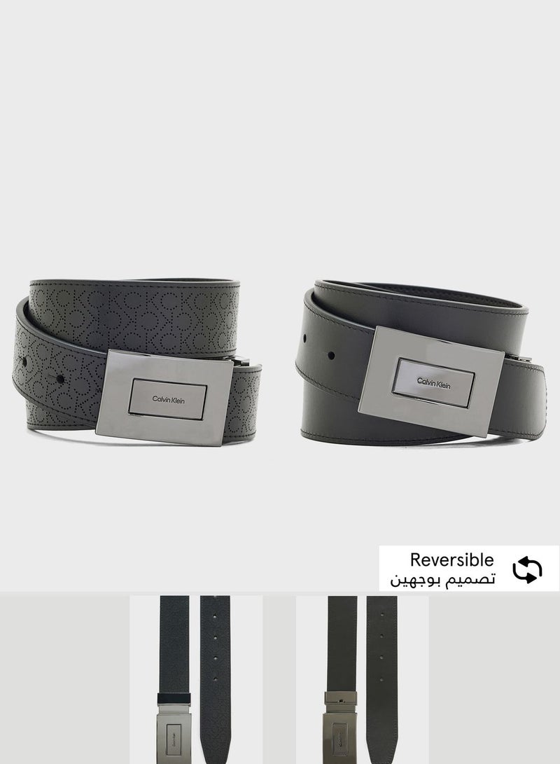 Reversible Non Allocated Hole Belt