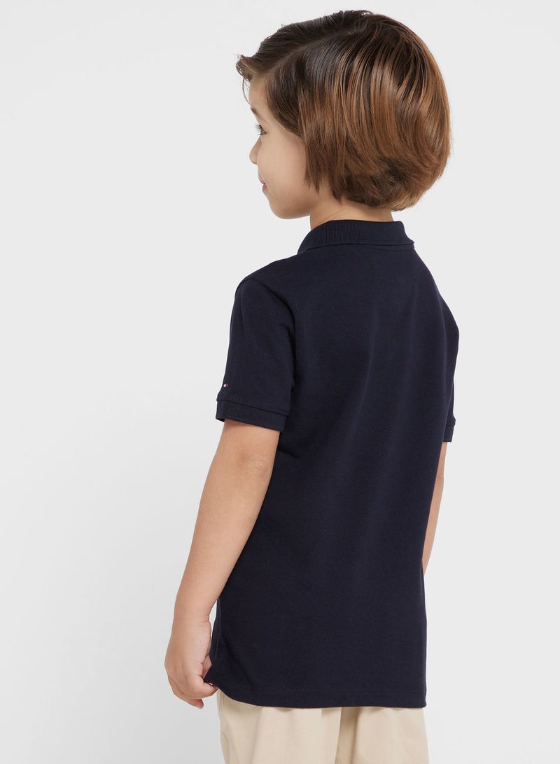 Kids Monogram Polo