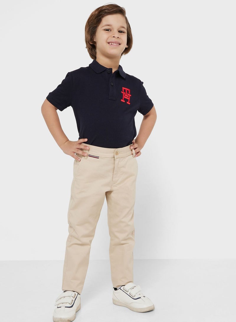 Kids Monogram Polo