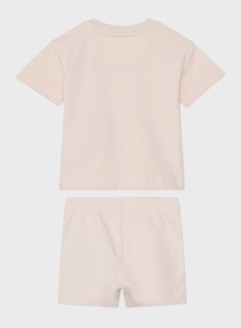 Kids Gradient Logo T-Shirt & Shorts Set